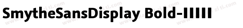 SmytheSansDisplay Bold字体转换